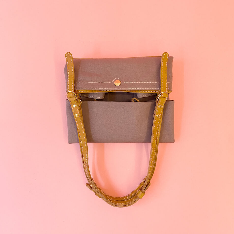 Cabas Gigi Camel & Rose