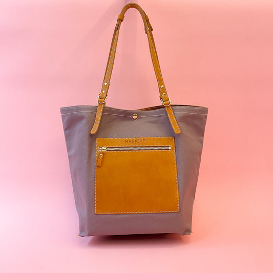 Cabas Gigi Camel & Rose